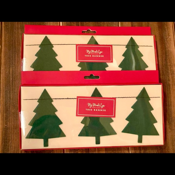 Green Felt Tree Banner - Picture 3 of 3